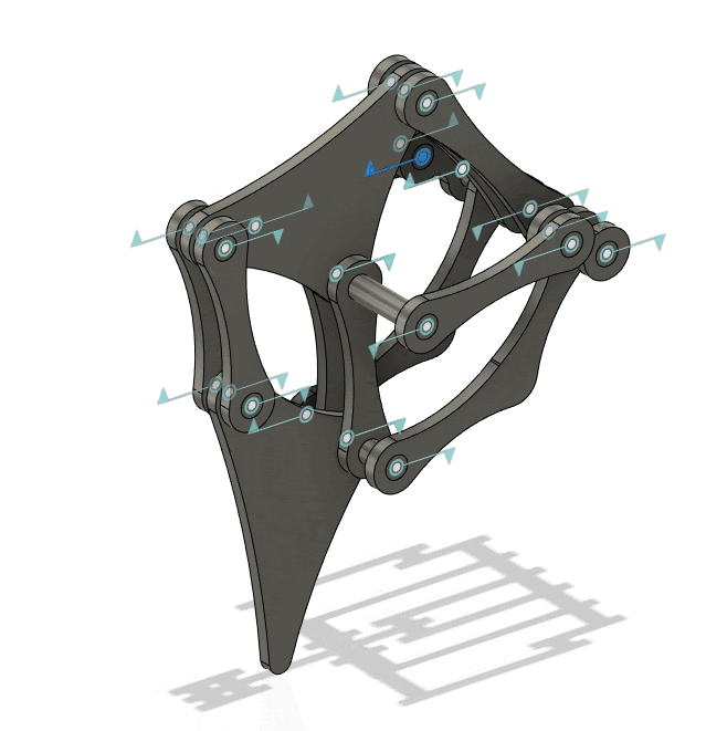 Leg linkage animation