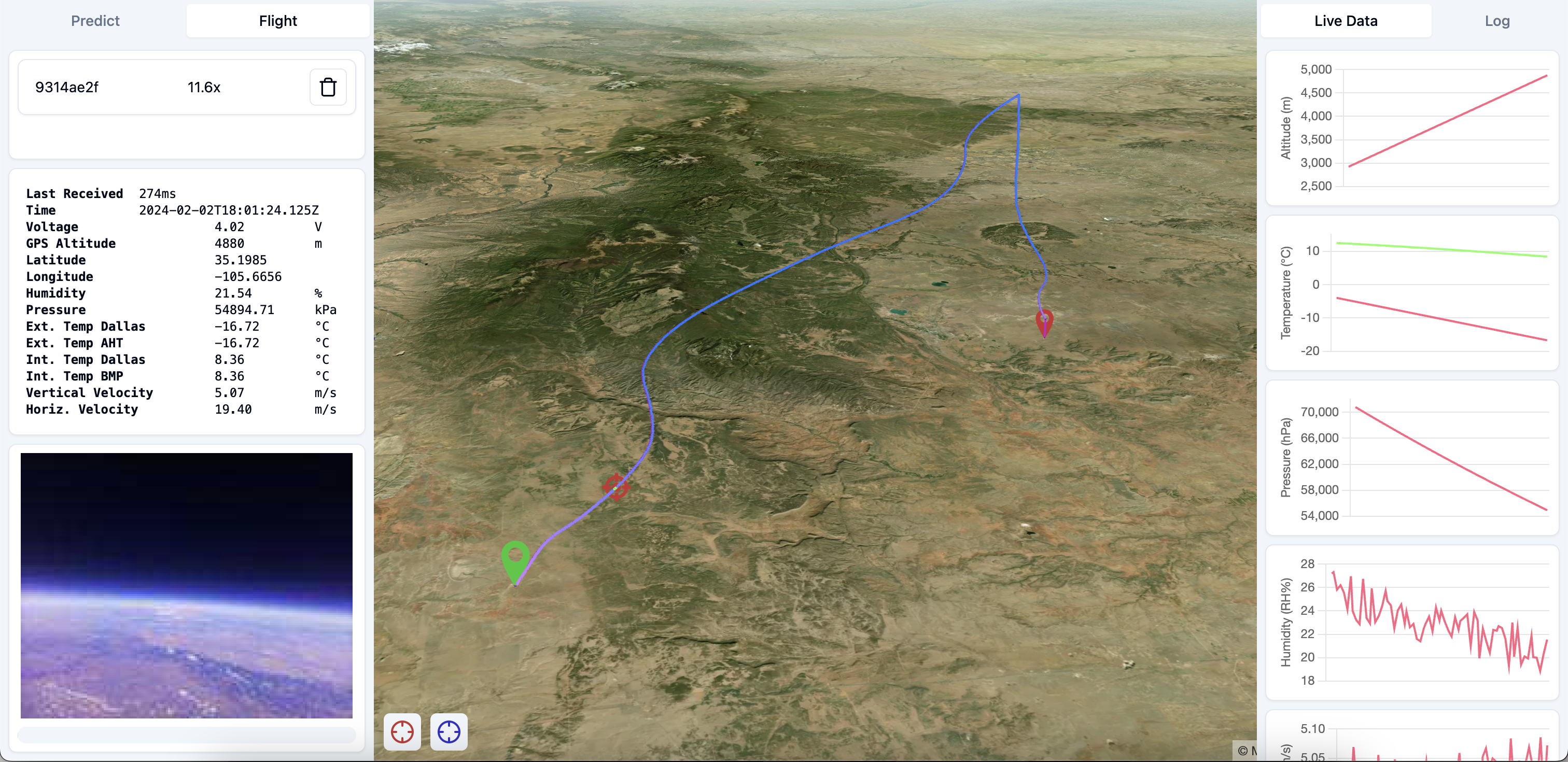 Ground station software interface